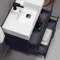 Blue Bathroom Vanity, Floating, Modern, 32